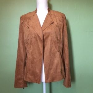 NWT RAFAELLA tan suede‎ jacket